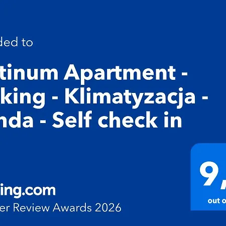 아파트 Platinum - Parking - Klimatyzacja - Winda - Self Check In *